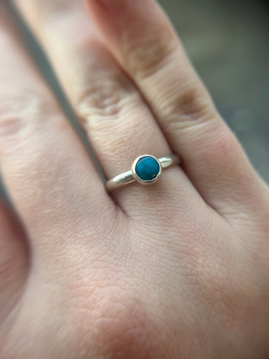 turquoise round ring