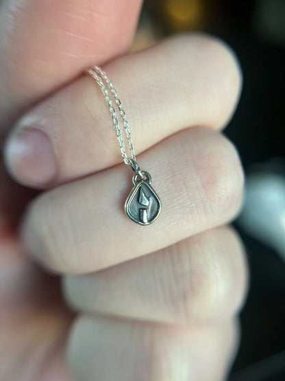 tiny candle necklace